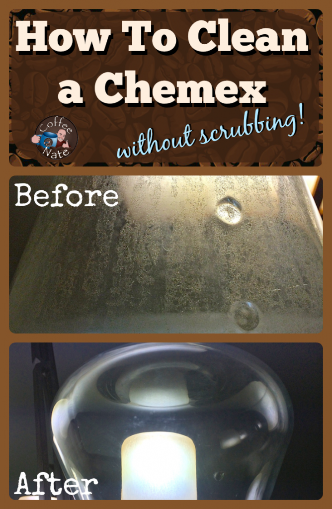 How to clean a chemex no scrubbing