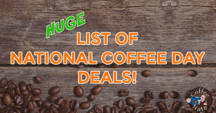 List of national coffee day deals 2016