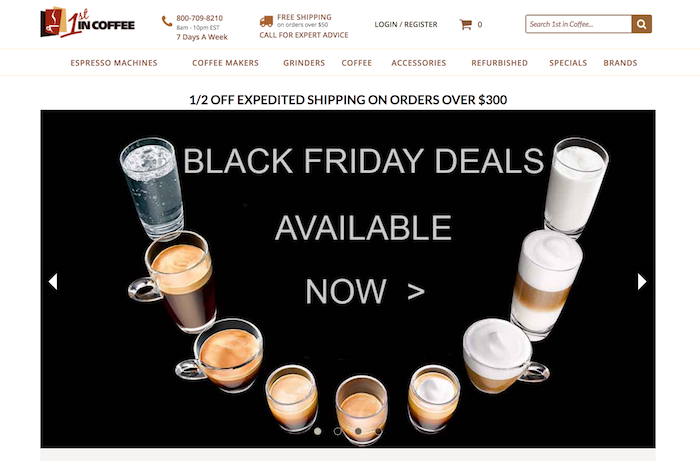 1st in coffee black friday deals