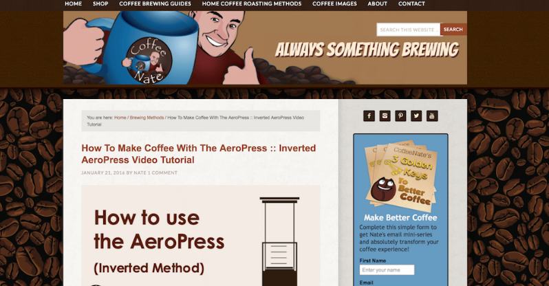 CoffeeNate.com logo